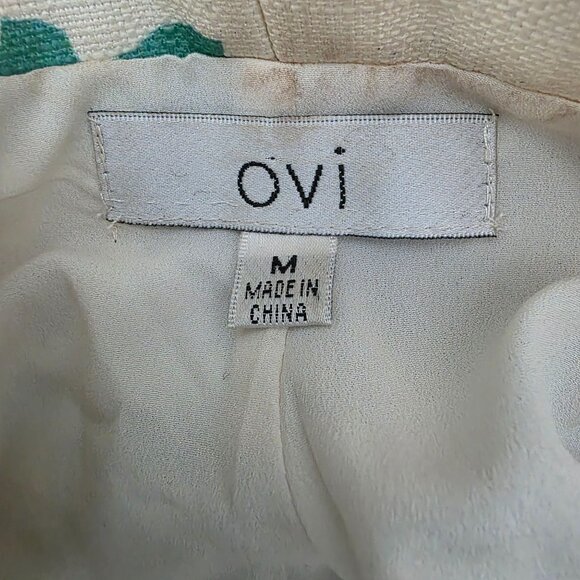 Ovi Womens Floral Blazer Jacket M Polyester Blend Made In China - Picture 4 of 8